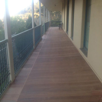 Hargraves home deck sanding